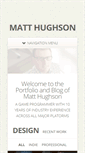 Mobile Screenshot of matthughson.com